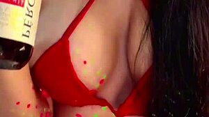 I visited my neighbor's wife and we had an intimate encounter in lingerie