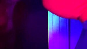 Chubby Danni Dawson uses fucking machine to ream her pussy in masturbation.