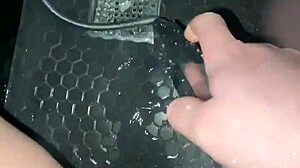 Arab Teen Masturbates Tight Pussy in Shower