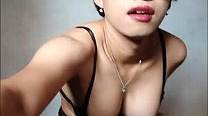 i love this big tit asian shemale masturbating to cumshot