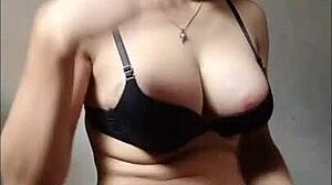 i love this big tit asian shemale masturbating to cumshot