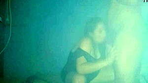 mexican milf prostitute fucking and smoking with creampie