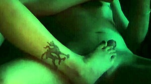 Oiled Footjob For My Stepbrother With Goth Tits