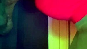 Chubby Danni Dawson uses fucking machine to ream her pussy in masturbation.