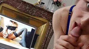 Ma Copine Me Suce Devant Un Porno Amateur Français