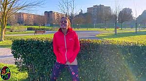 I run in the park and have fun with everyone