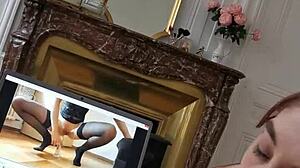 Ma Copine Me Suce Devant Un Porno Amateur Français