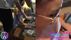 i and my girlfriend decided to make our own homemade sex content as amateur milfs