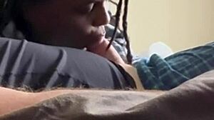 Ebony amateur gets pounded hard