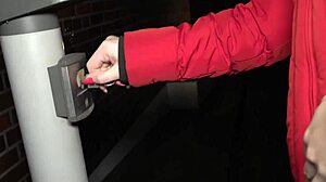 amateur babe teases in outdoor setting with german speaking