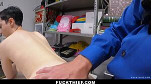 teen stealing vibrator gets arrested by security man