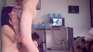 Slamming My Bitch Against Wall for Hard Throat Fuck