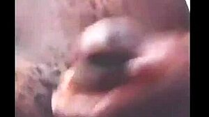 Amateur jerks off big black cock live