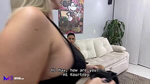 Kourtney Love seduces Max Betancur in cuckold scenario with riding and missionary