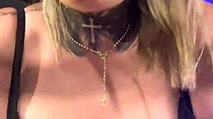 Gym workout turns horny with sweat dripping to wet pussy