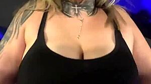 Gym workout turns horny with sweat dripping to wet pussy