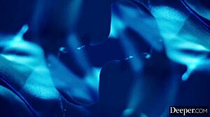 Gorgeous Sarah submits to her dom's big black cock