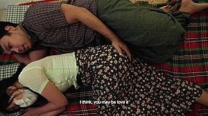 Amateur couple fucks during big fire