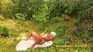 Forest City Love Making with Wet Passion Outdoors