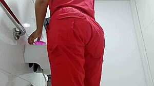 Ever seen an amateur nurse caught peeing in a public bathroom?