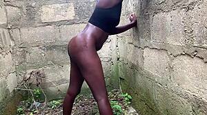 she feels so horny she gets fucked doggystyle in the uncompleted building