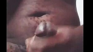 Amateur jerks off big black cock live