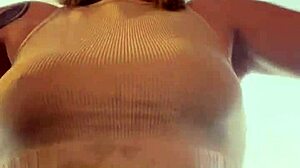 i was training at the gym in times square, my hard nipples and sweaty pussy making guys stare