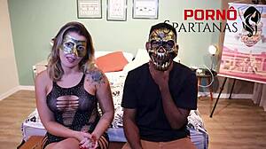 Agatha Beautiful Tanned Wife Receives Gift from Cuckold Chris in Wet Pussy Interview