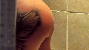 I caught her bathing, her beautiful latina body bent over, moaning softly in the shower.