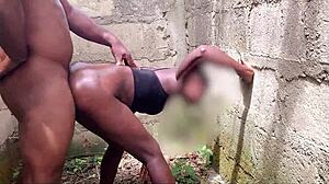 she feels so horny she gets fucked doggystyle in the uncompleted building