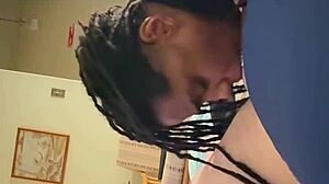 Ebony amateur gets pounded hard