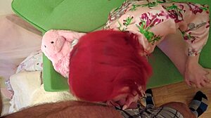 Hairy Dude Quickly Fucks Hot Redhead Valera In Doggystyle And Cowgirl