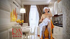 Cinderella Without Panties Sews Dresses For Her Stepmother And Stepsisters