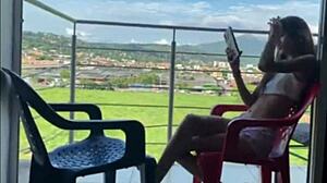 watching the view, my hermanastra craves my huge cock, full story