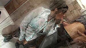 romana gets fucked in the shower first time