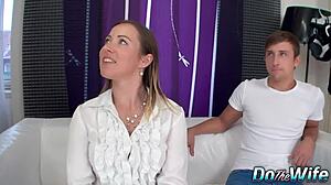 Cuckold Watches Wife Bibi Fox Ride Another Man Hard