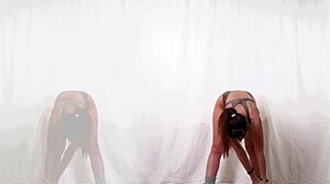 Stay Home Interactive with Jeny Smith in Sneakers and Swimming Suit