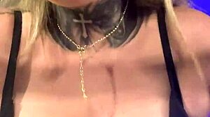 Gym workout turns horny with sweat dripping to wet pussy