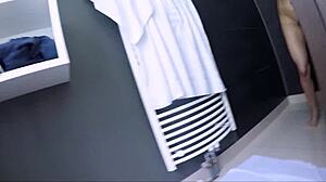 gorgeous blonde girl gets fucked hard in the shower