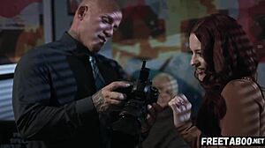 Wow, hot blonde milf pounded at real photoshoot! Full movie on FreeTaboo net!