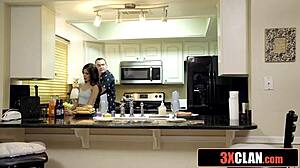 uhh, sneaky milf takin' care of stepdaughter's boyfriend dick.. oops