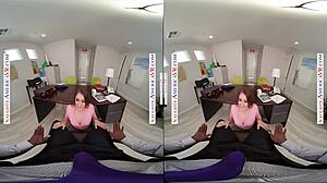 Kenzie Deepthroats and Swallows Cum in Office.