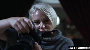 Wow, hot blonde milf pounded at real photoshoot! Full movie on FreeTaboo net!