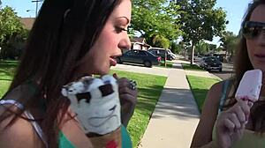 i watch kiera and melina masturbate on the couch