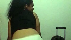 Peruvian Arlette dances showing her black ass