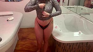 How does Ciaracruise get ready fully nude?