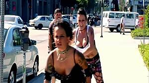 Pretty brunette Latina Samira sucking big cock before doggystyle fuck