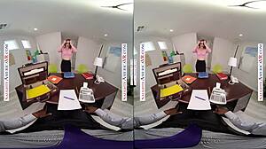 Kenzie Deepthroats and Swallows Cum in Office.