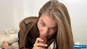 I watch amanda clarke sucking before hard pounding.