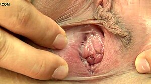 Asami in tight micro bikini tearing off her hairless pussy!